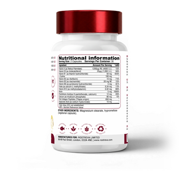 RootReva Collagen+ label details